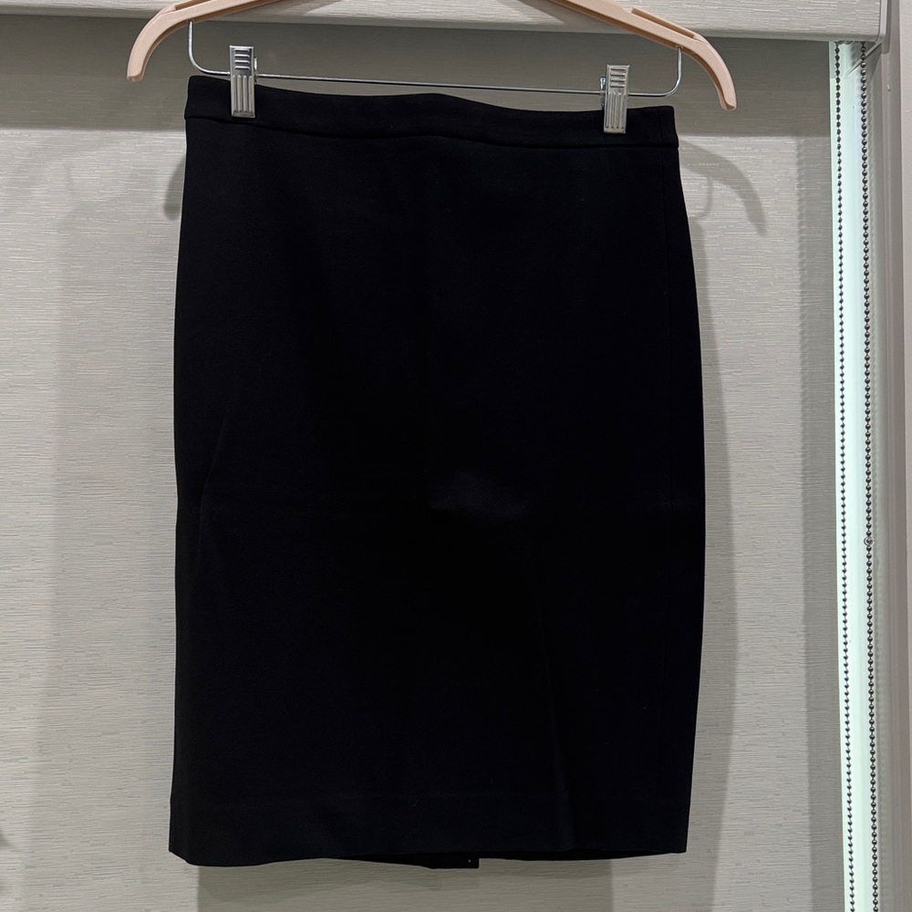 J. Crew Classic Black Pencil Skirt